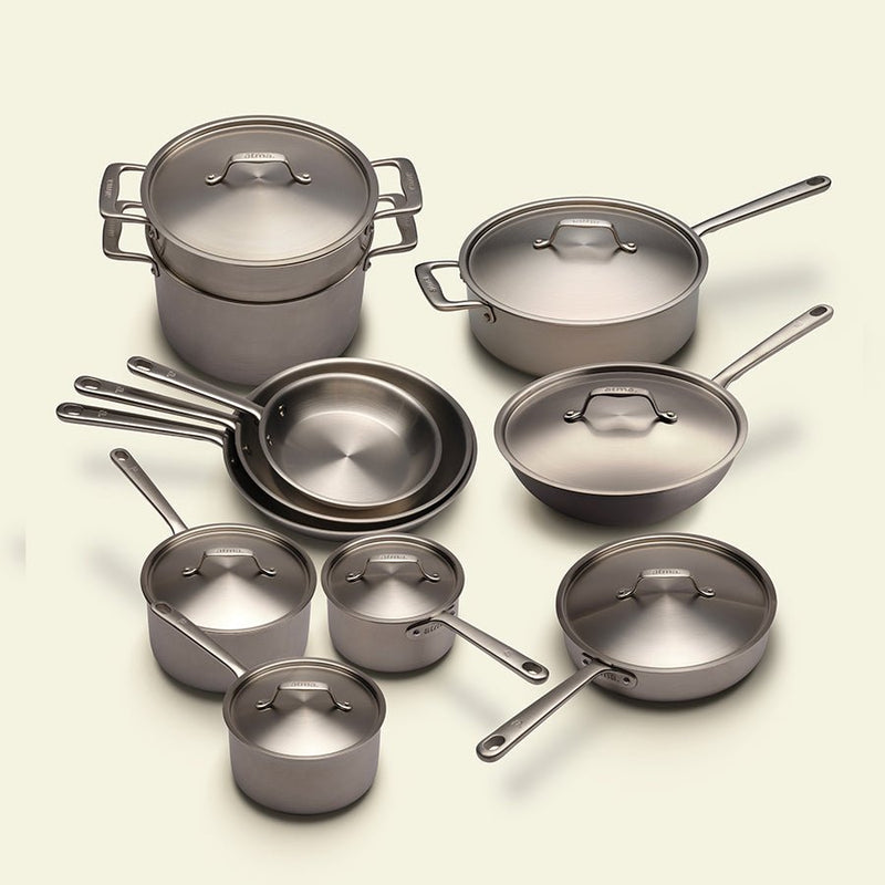 Batterie de cuisine en inox, 19 pièces - Atma Kitchenware