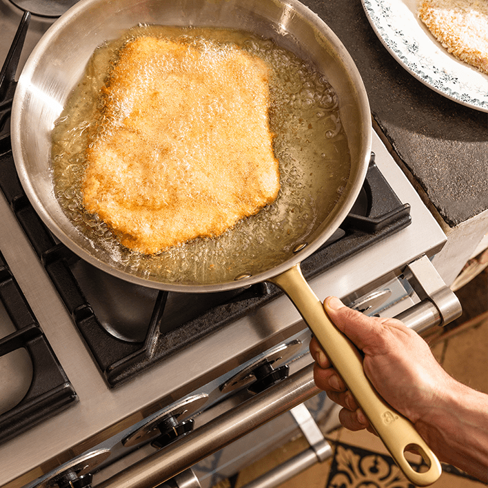 La bonne poêle en inox, manche doré - 26 cm (Édition limitée) - Atma Kitchenware