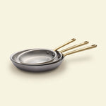 Pack Brigade - set de 3 poêles en inox avec manches dorés - Édition limitée - Atma Kitchenware