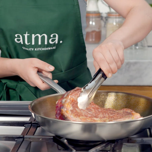 Maîtriser le temps de cuisson de votre entrecôte à la poêle - Atma Kitchenware