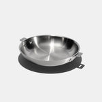 La bonne poêle en inox sans poignée amovible - 28 cm