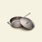 Batería de cocina de acero inoxidable, 7 piezas