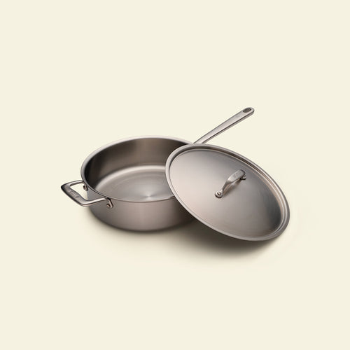 Batería de cocina de acero inoxidable, 7 piezas