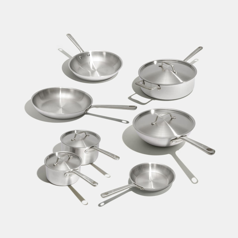 Batterie de cuisine en inox, 15 pièces - Atma Kitchenware