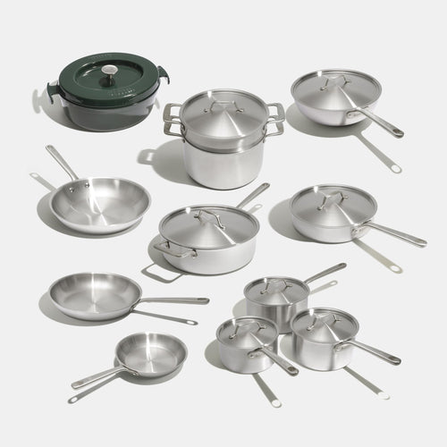 Batterie de cuisine en inox, 21 pièces - Atma Kitchenware