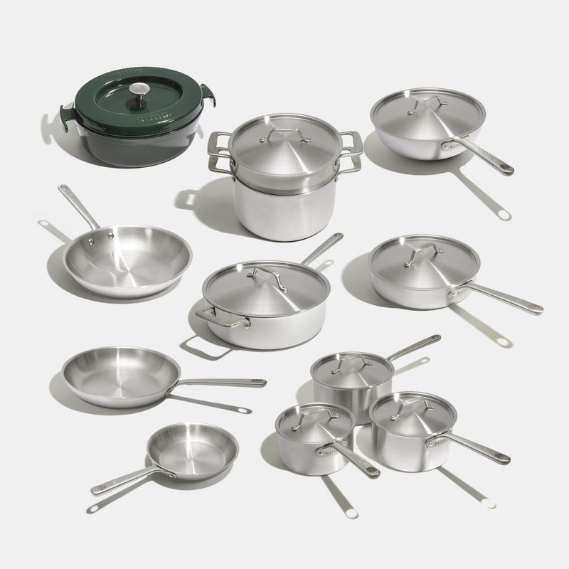 Batterie de cuisine en inox, 21 pièces - Atma Kitchenware