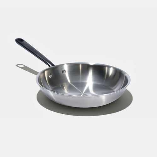 La bonne poêle en inox, manche noir - 28 cm - Atma Kitchenware