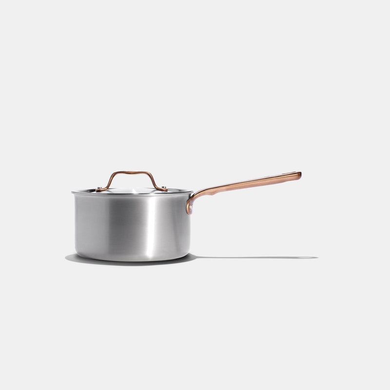 La casserole parfaite en inox, manche bronze - 18 cm - Atma Kitchenware