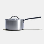 La casserole parfaite en inox, manche noir - 20 cm - Atma Kitchenware