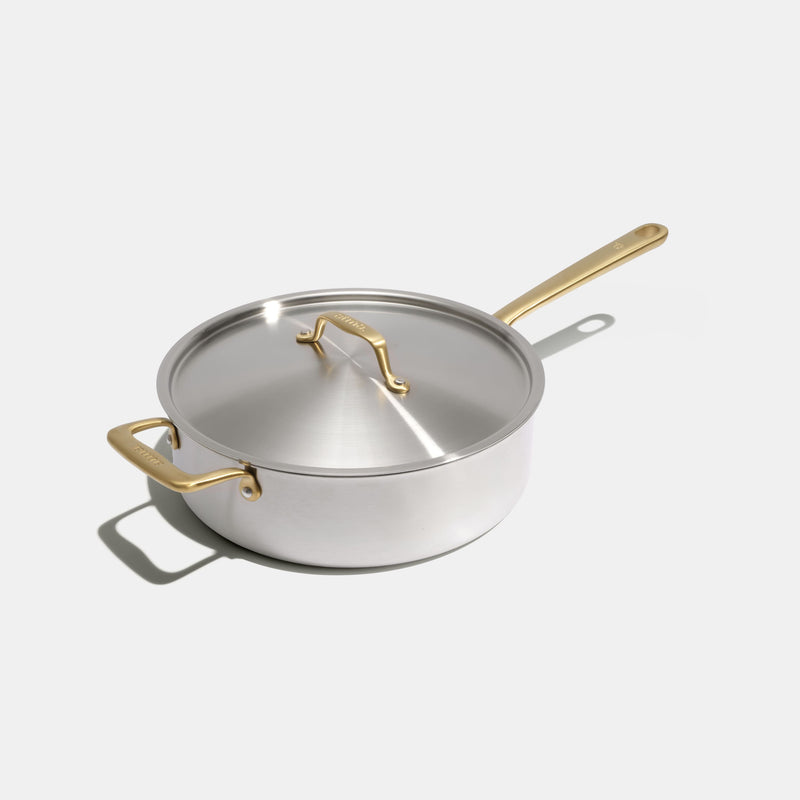 La sauteuse idéale en inox, manche doré - 26 cm (Édition limitée) - Atma Kitchenware