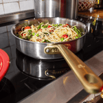 La sauteuse idéale en inox, manche doré - 26 cm (Édition limitée) - Atma Kitchenware