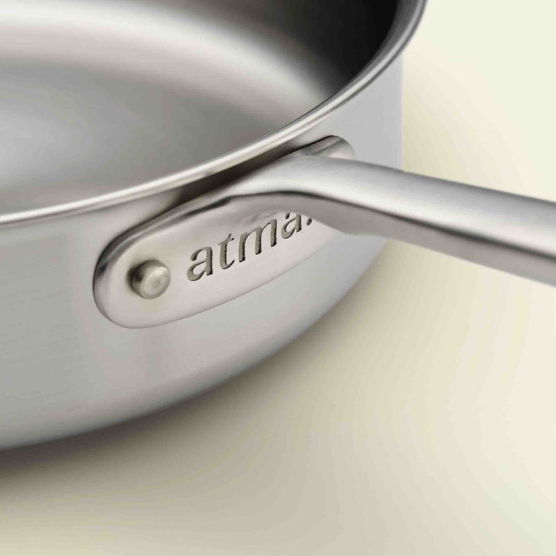  El dúo de Sautés Ideales de acero inoxidable - Atma Kitchenware
