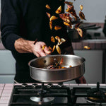  El dúo de Sautés Ideales de acero inoxidable - Atma Kitchenware