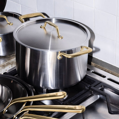 Le grand faitout en inox, poignées dorées - 24 cm (Édition limitée) - Atma Kitchenware