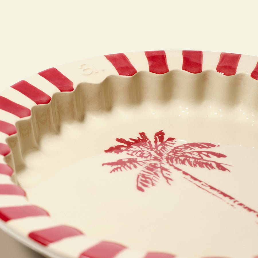 Le plat à tarte, en rouge carmin - Atma Kitchenware