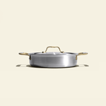 Le rondeau 24cm en inox, poignées dorées - Atma Kitchenware