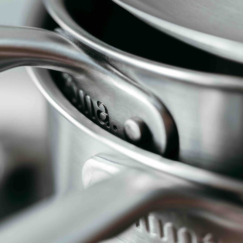 El trío de Cazos Perfectos de acero inoxidable - Atma Kitchenware