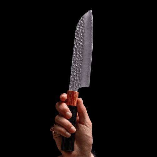 Le trio de couteaux japonais avec leurs étuis - Atma Kitchenware