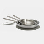 Pack Brigade - set de 3 poêles en inox - Atma Kitchenware