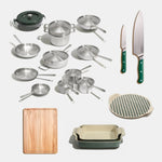 Set inox, fonte, découpe & céramique 27 pièces - Atma Kitchenware