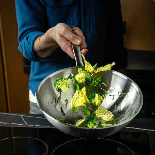 The Wok de acero inoxidable - 24 cm - Atma Kitchenware